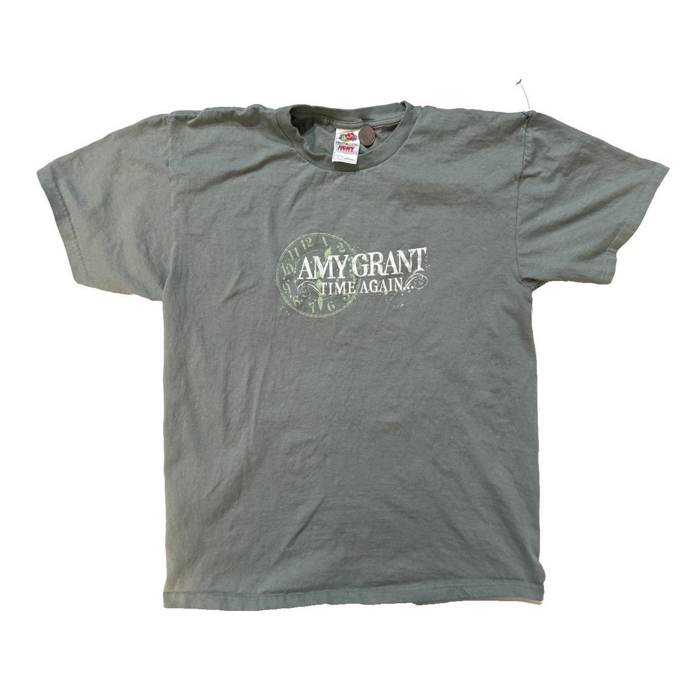 Vintage 90s Amy Grant Time Again Christian Concert T‎ Shirt Unisex LG CCM Faith